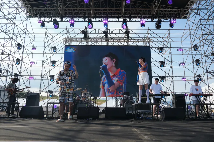 2「海洋獨立音樂大賞」今天進行激烈的最終10強決賽。翻攝畫面