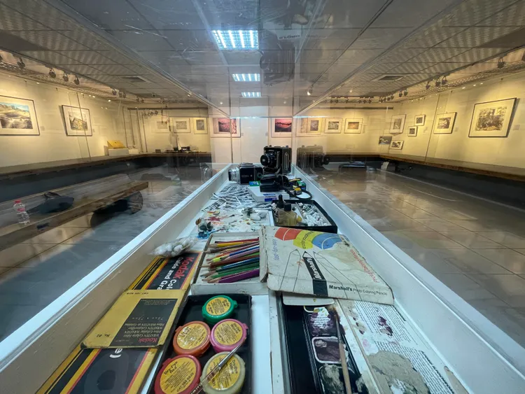 顏明邦《記憶回返－顏明邦傳統攝影造像創作展》在高雄市文化中心雅軒展出。曾玉冰提供