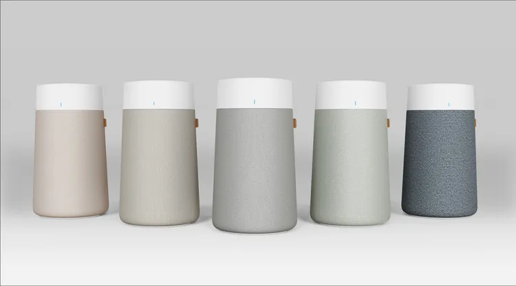 Blue Max系列採用全新升級前置濾網，由左至右：沙灘粉、雲母褐、迷霧灰、木苔綠、深海藍。業者提供