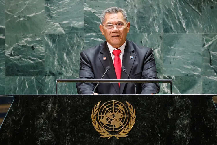 吐瓦魯總理拿塔諾。路透社