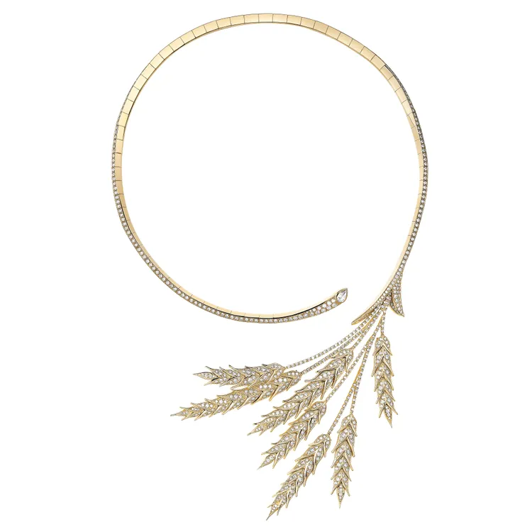 高級珠寶系列BLE D’ÉT É麥穗問號項鍊，1240萬元。品牌提供