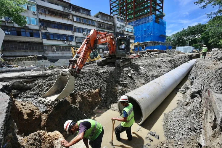 大直民宅工地現況。林林攝