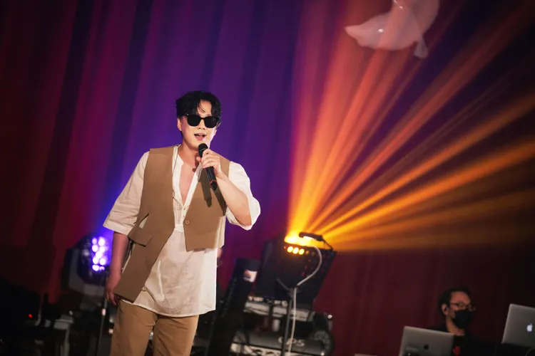 蕭煌奇為慈善音樂會開唱。好莉嗨提供