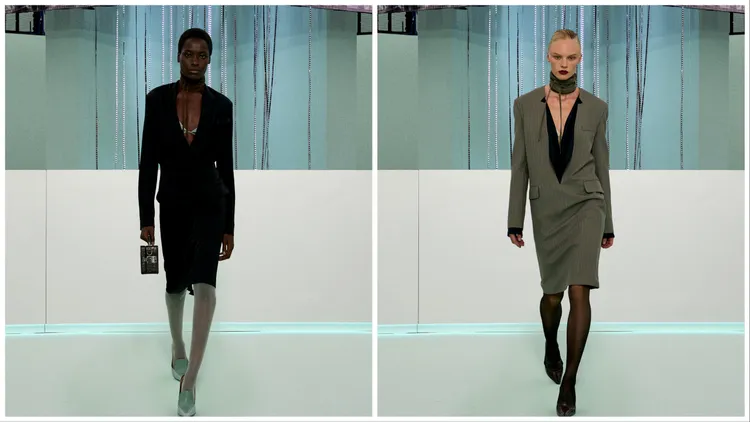 深開衩為經典的廓形增添百搭造型。品牌提供