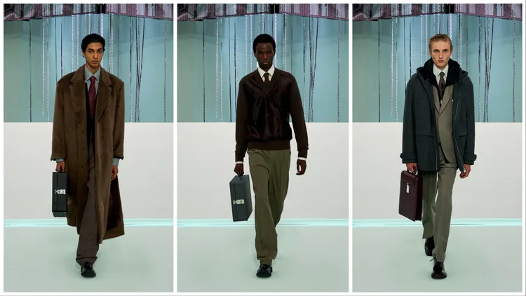 公事包的數位鎖等細節為包款增添個性。品牌提供