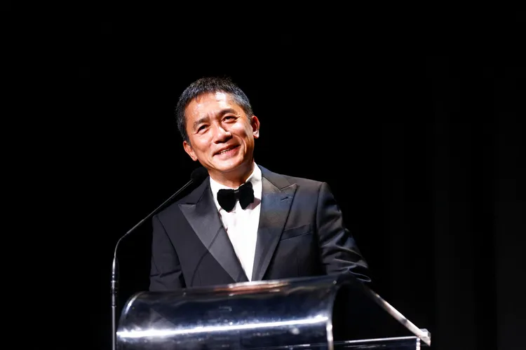 梁朝偉致詞百感交集。路透社