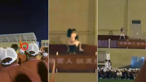 教官「火車便當女學生」操場看台公然激戰 影片曝光!台下傻眼哇嗚直叫