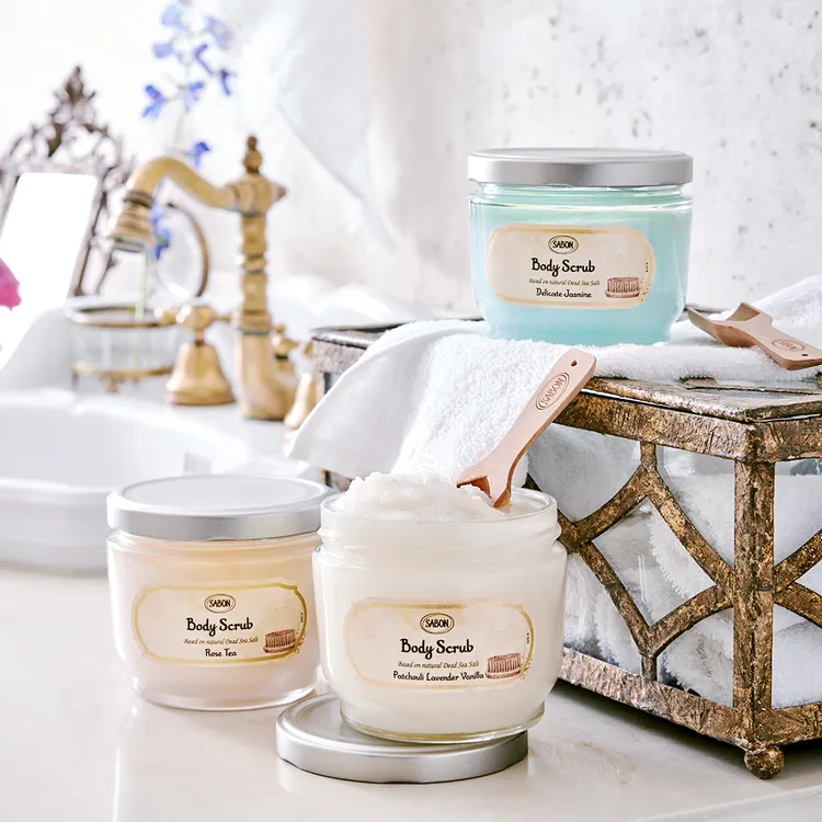 SABON身體磨砂膏，320g／1480元、600g／2080元。品牌提供