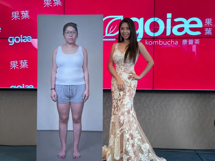 Mei最胖曾高達70公斤。goiae果葉康普茶提供