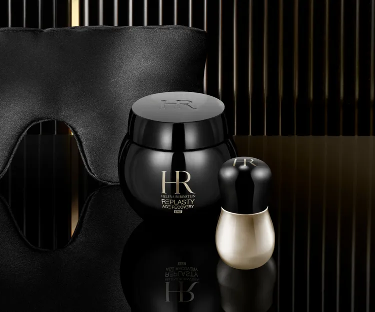 赫蓮娜黑繃帶眼霜15ml／9200元，右為限量頂級雙效亮眼珠。品牌提供