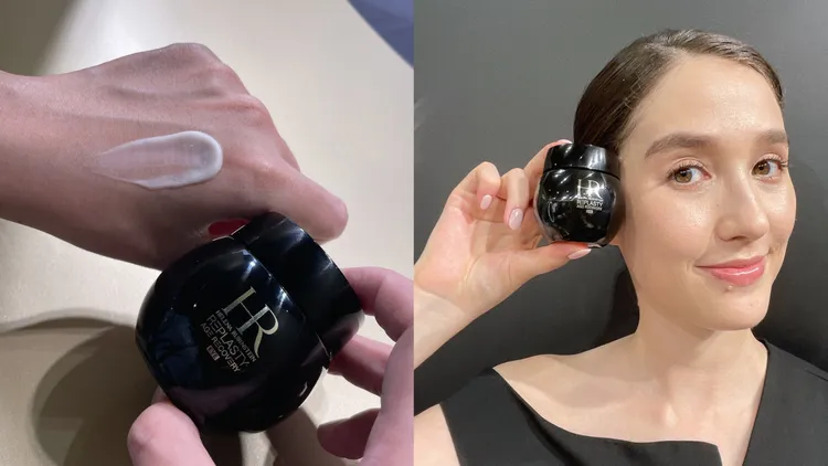 赫蓮娜黑繃帶眼霜質地輕盈好吸收。張家玲攝