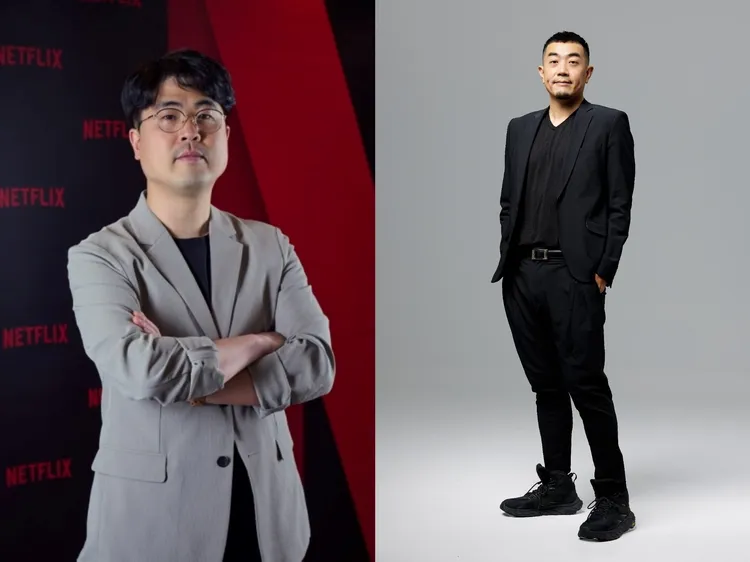 單身即地獄》節目製作人金在元來台與「好看娛樂」總經理湯宗霖交談。三立電視台提供