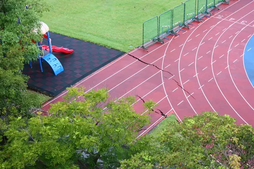 大直外僑校操場大裂驚人畫面曝 將裝24小時監測儀!800師生禁入