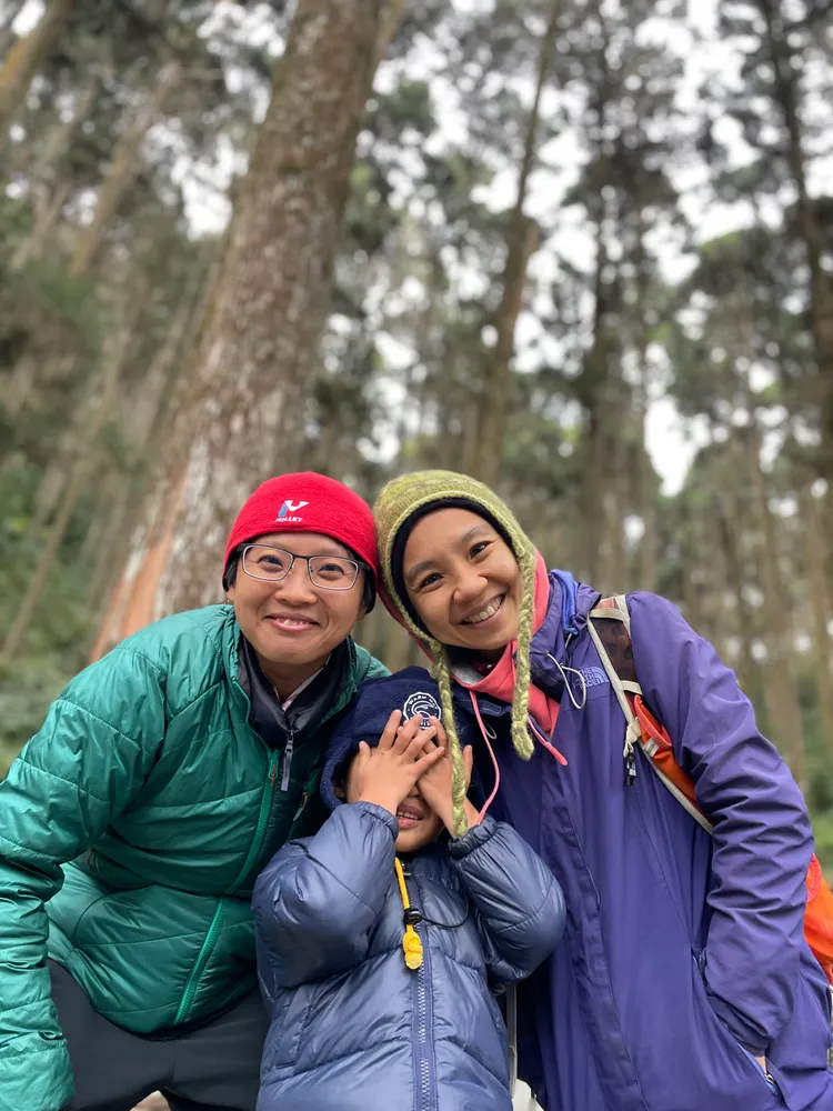 一家三口出遊。林怡如提供 