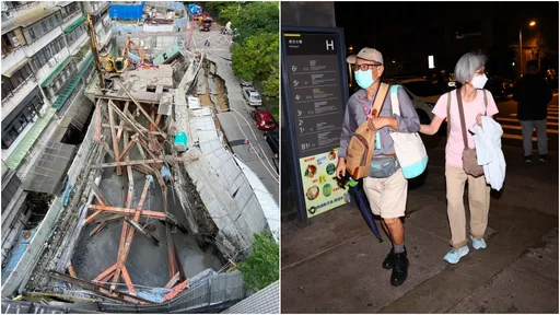 大直坍塌6爆声!居民还原现场「大楼狂震」:工人疏散30分钟才叫我们撤