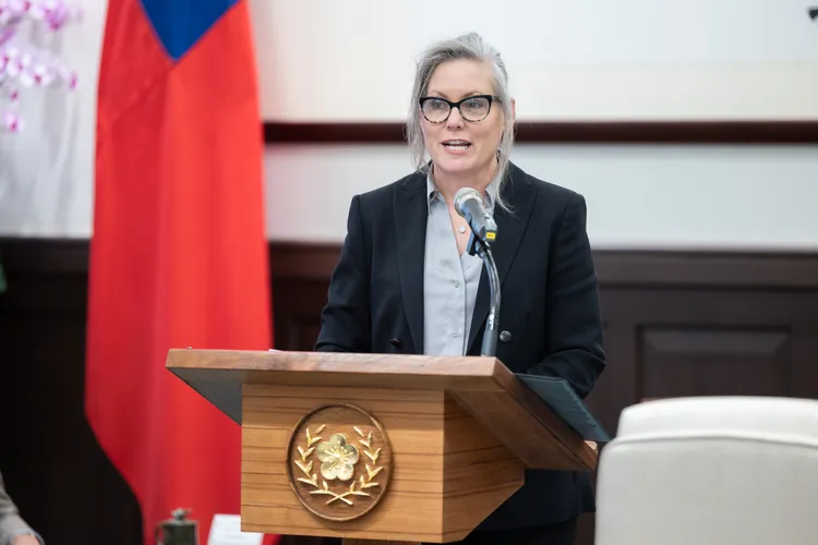 郝愷悌指，台積電的設廠豐富亞利桑納州菡台灣的長久合作。總統府提供