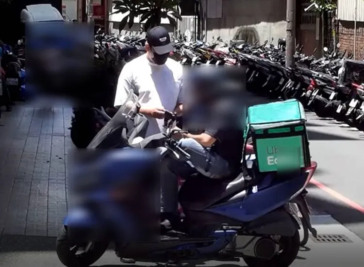 外送員向李男買毒品。民眾提供