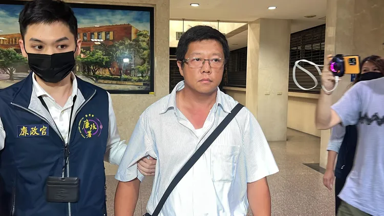 「基泰大直」建案承造商福益營造工地主任張博翔。陳彩玲攝