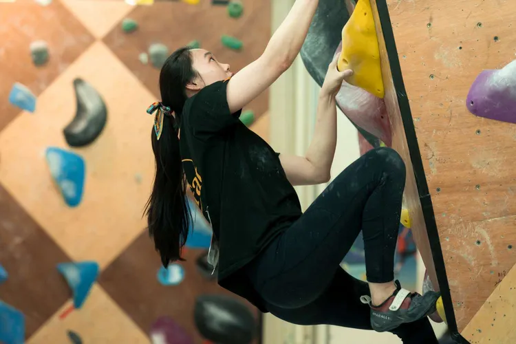 11月18日辦理女孩攀岩體驗。新竹市府提供