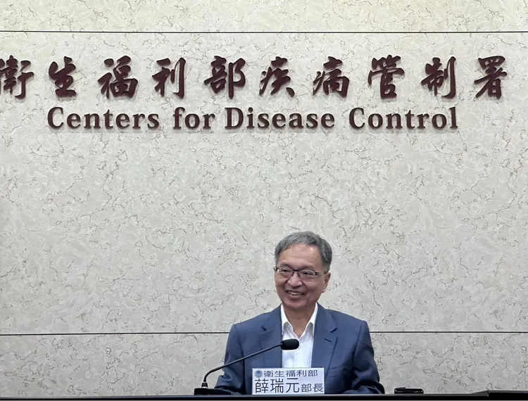 衛福部部長薛瑞元今日改口。林芳如攝