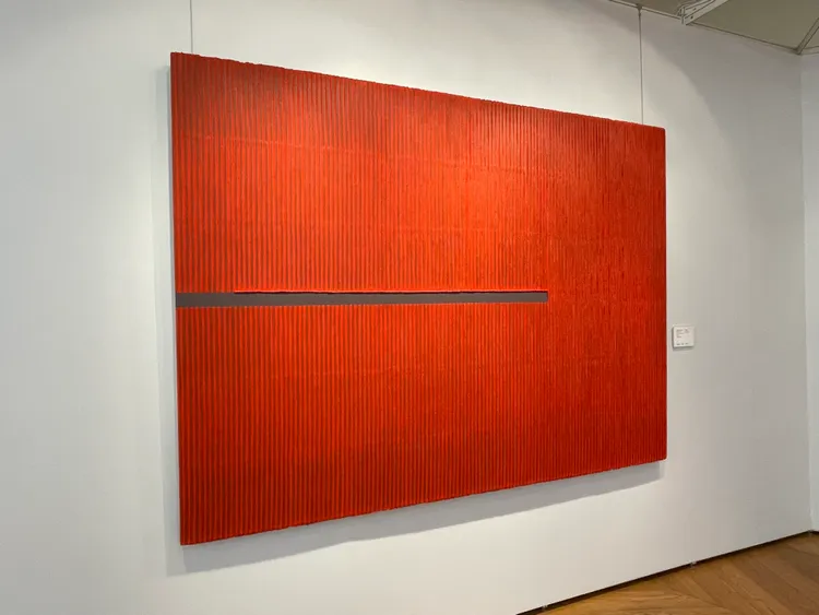 朴栖甫《描法110507號》，2011年作，估價約733萬至1140萬元台幣。張家玲攝