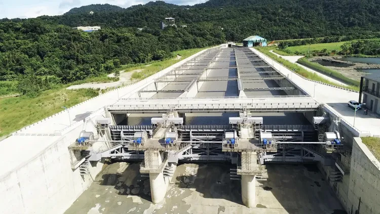 沖淤前。北水局提供