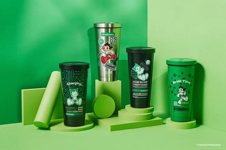 10款Drinkstore X Astro Boy聯名限量潮流商品。業者提供