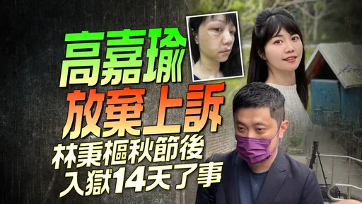 高嘉瑜放棄上訴！　林秉樞秋節後入獄14天了事