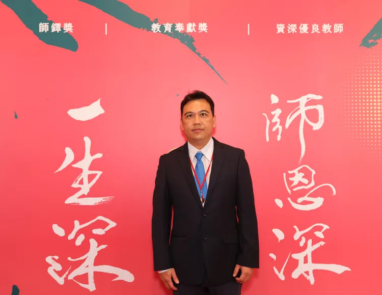 基隆市建德國中教師許繼哲。教育部提供