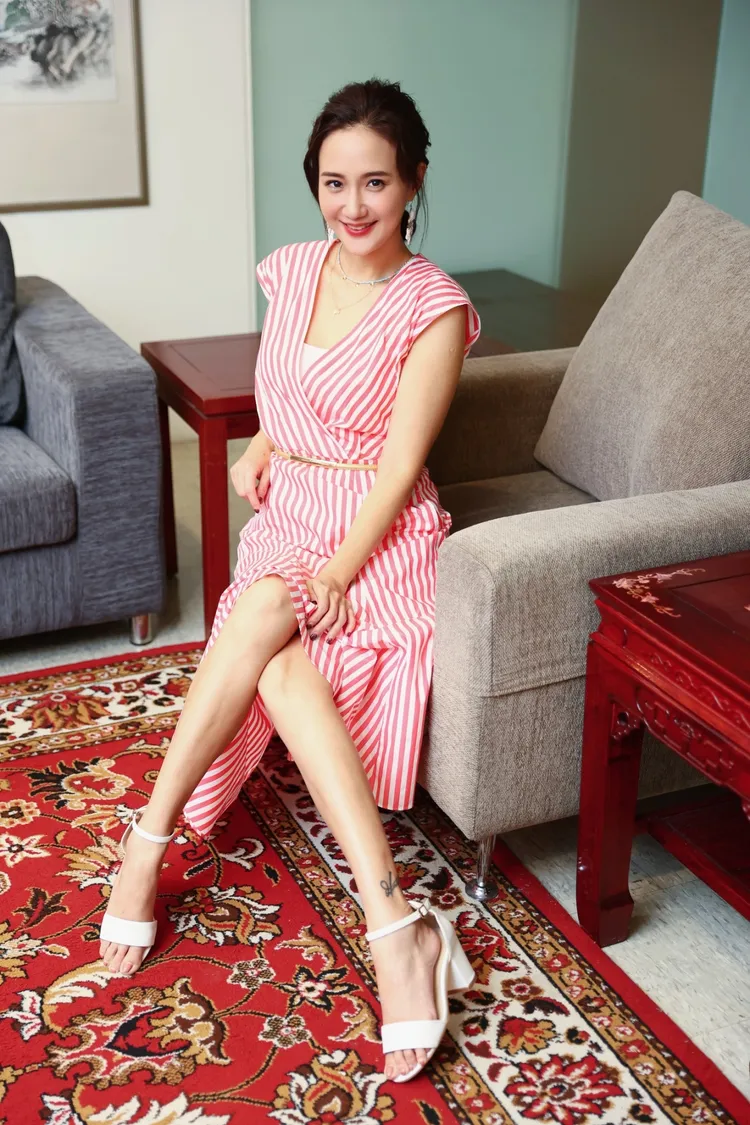 何妤玟認真運動維持好身材。彭欣偉攝