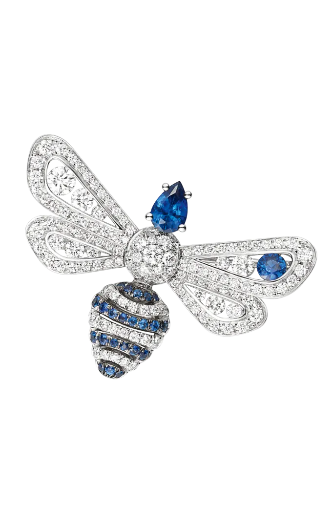 Abeille 18K白金胸針，價格店洽。品牌提供