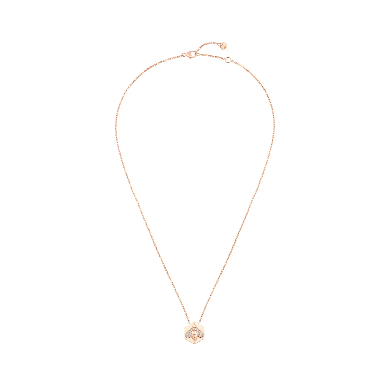 Bee My Love 18K玫瑰金吊墜，價格店洽。品牌提供