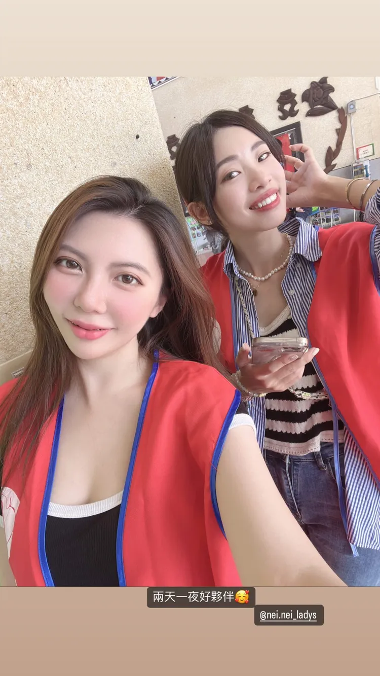 內內和葡萄受邀參加SWAG送愛到偏鄉活動。翻攝葡萄的IG