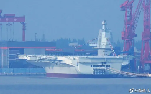中國第三艘航母福建艦 傳近日即將首度海試