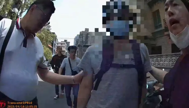 警方逮捕傅姓主嫌到案。翻攝畫面