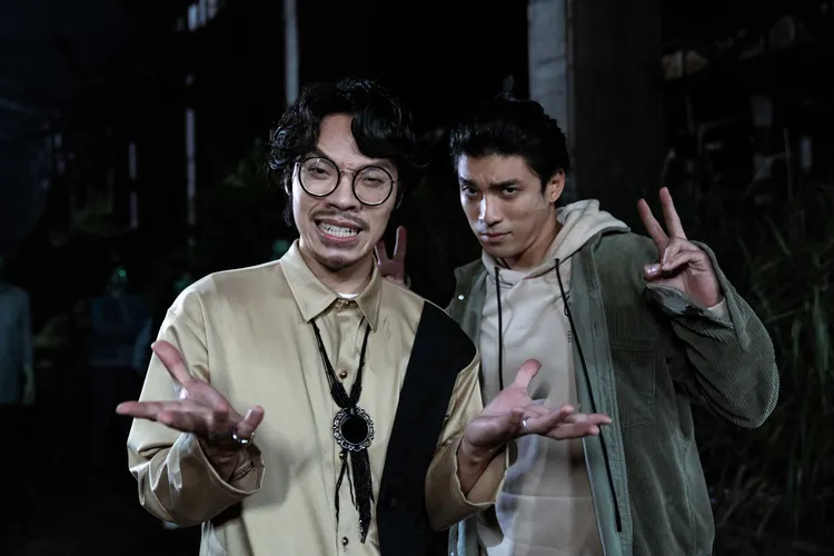 盧廣仲（左）與林哲熹初次合作相談甚歡，劇中有不少對手戲。風起娛樂提供