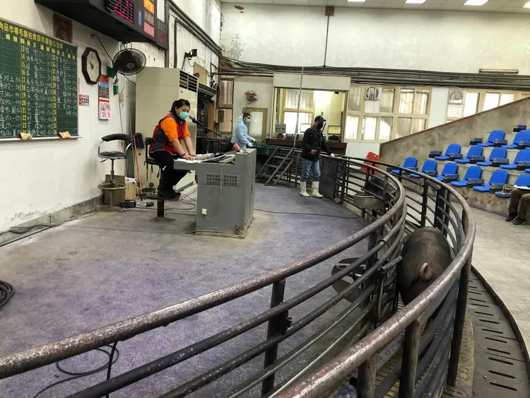 大安區肉品市場昨天已恢復正常拍賣。翻攝臉書「大安區肉品市場」