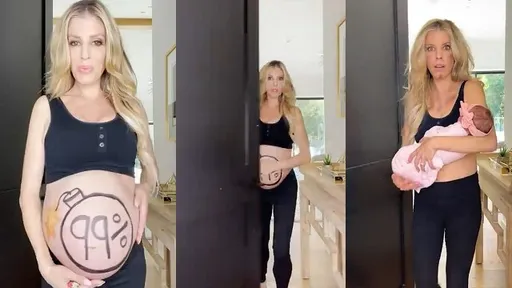 超有創意生產影片!孕媽咪引爆後 小天使誕生了