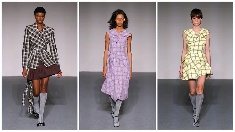 各式單品充斥著醒目的格紋。品牌提供