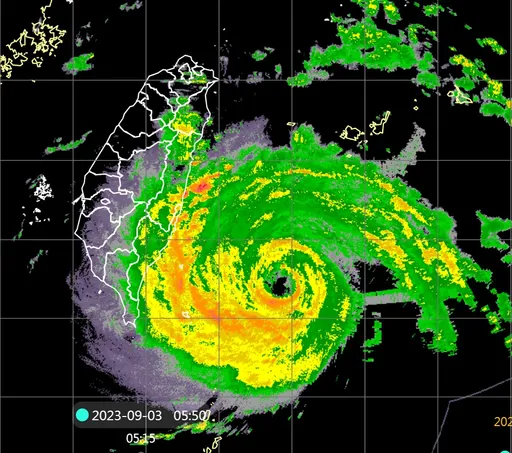 海葵撞向台灣！終結1471天沒颱風登陸紀錄　專家：明從台南高雄出海
