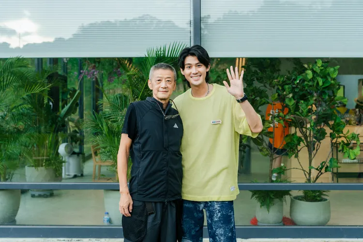 李亞明（左）現身為兒子李玉璽加油打氣。好看娛樂提供