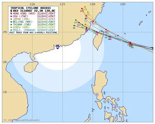 海葵台风中心估「穿越台湾」！雨炸全台时间曝　2地区风雨最剧烈