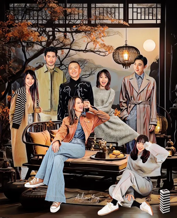 林欣穎畫作裡出現已逝藝人。 翻攝林欣穎IG