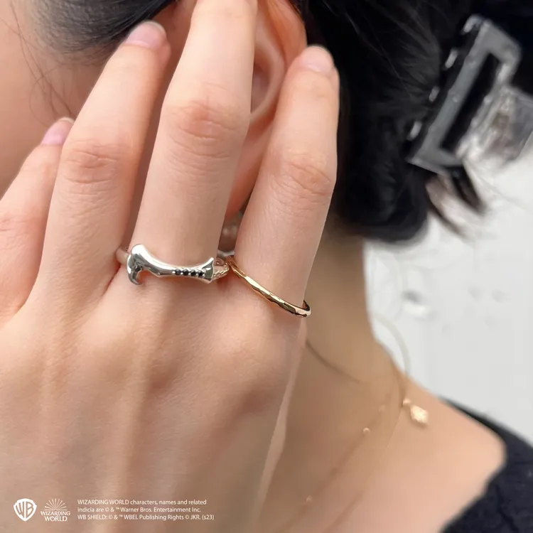 佛地魔的紫杉木魔杖是此系列中唯一銀飾。品牌提供