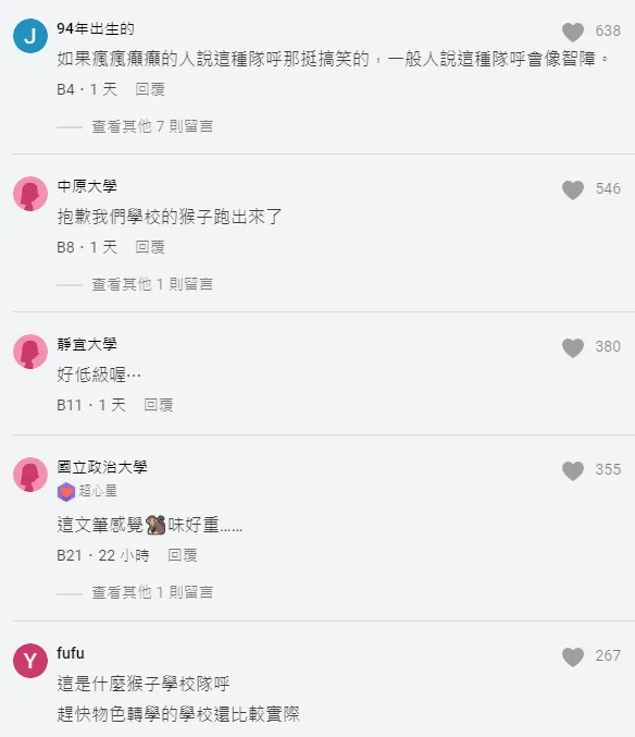 網友同聲譴責。翻攝自論壇Dcard