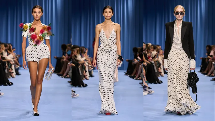 品牌中世紀標誌性的小圓點（波點）圖案也融入本季單品。品牌提供