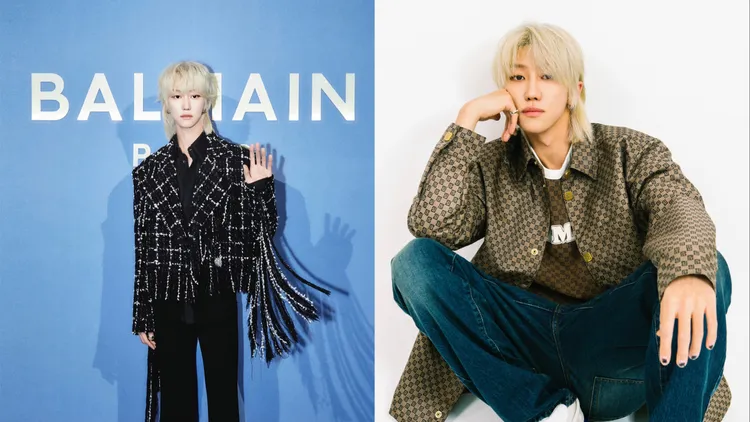 THE 8出席BALMAIN巴黎時裝秀。品牌提供