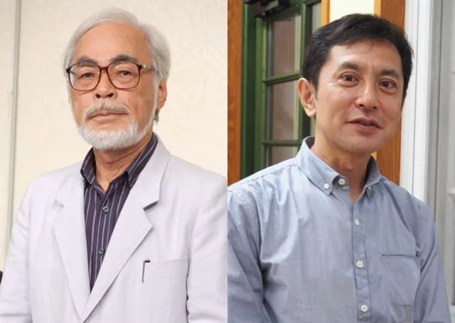 宮崎駿（左）的兒子宮崎吾朗（右）拒絕接班。翻攝日本yahoo