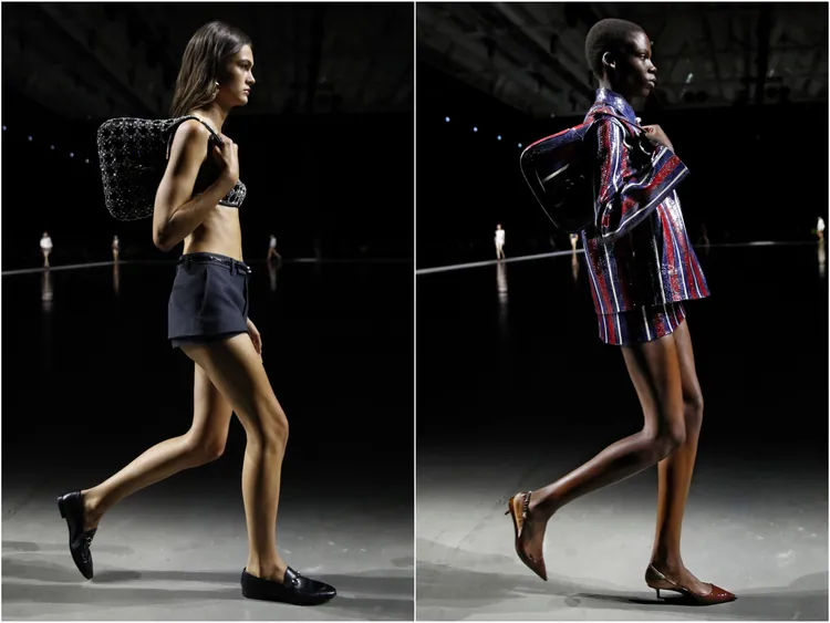 秀上的包款與服裝相比相對浮誇搶眼。品牌提供