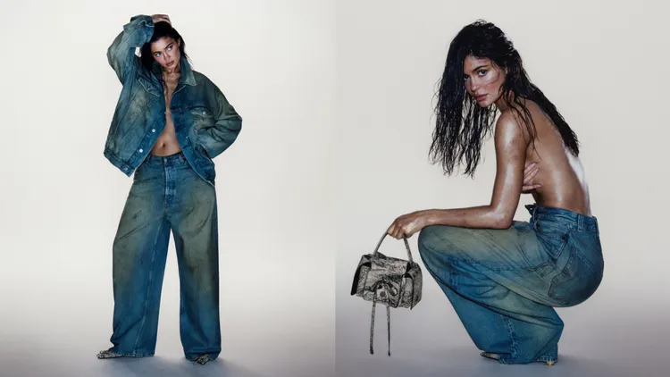 Kylie Jenner在形象片中火辣入鏡。品牌提供